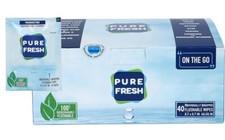 PureFresh Wipes: Flushable, individually wrapped wipes for travel. 40 on-the-go picture