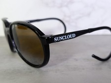 Vintage Suncloud Glacier Black SC-5 Sunglasses Silver Gradient Lenses Black picture