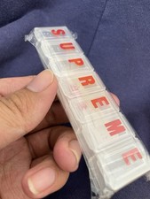 Supreme Weekday Pillbox Organizer SS15 Rare NEW picture