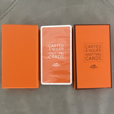 Hermès Paris Cartes à Nouer Knotting Cards Deck in Orange Box, Modern picture