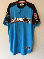 Majestic 2017 Allstar Game Jersey Seattle Mariners Baseball Nelson Cruz Size 44 picture