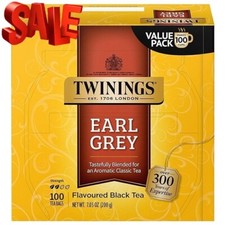 Twinings Earl Grey Black Tea Individually Wrapped Bags, 100 Count (Pack of 1), F picture