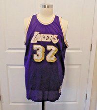 Vintage Magic Johnson Rookie Year Mitchell & Ness 1979-1980 LA Lakers Jersey 32 picture
