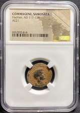 Hadrian 117-138 AD Roman Empire Commagene AUTHENTIC AE 21 Ancient Rome Coin, NGC picture