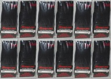12 Snap-On CREW Socks BLACK LARGE ~  ~ MADE IN USA  12 PAIRS *NEW* picture