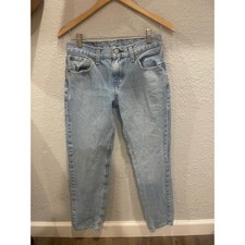 Levis 511 Slim Fit Jeans Light Wash Blue Denim 29x30 Vintage Style picture