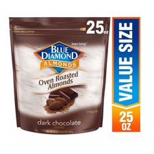 Blue Diamond Almonds, Oven Roasted Cocoa Almonds, Dark Chocolate 25 Oz. picture