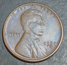 1925-S San Francisco 1c Lincoln Wheat Cent Coin picture