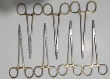 7X AESCULAP BM016R Durogrip Crile Wood TC Tungsten Carbide Needle Holders picture