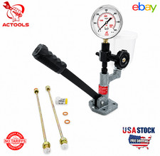 Diesel Injector Nozzle Pop Tester 0- 600 BAR Dual Scale 0-8500 PSI Gauge USA picture