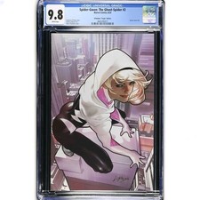 Spider-Gwen Ghost Spider #2 CGC 9.8 1:50 Villalobos Virgin Variant Good Girl Art picture