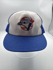 Vintage Toronto Blue Jays MLB Mesh Trucker Snapback Hat Cap Green Brim picture