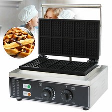 Commercial Nonstick Electric Waffle Maker Waffle Baker Machine 1500W NEW picture