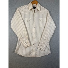Vintage Panhandle Slim Men's M 15.5x34 Pearl Snap Western Striped Shirt 4001 picture