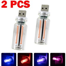 2Pcs USB Car LED Lighting Retro Auto Mood Lamp Night Lamps USB Touch Night Light picture