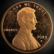 1983-S Lincoln Memorial Cent PROOF Coin Penny picture