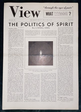 View Vol.1 Nos.11-12 – The Politics of Spirit – Mar 1942 – Charles Henri Ford picture