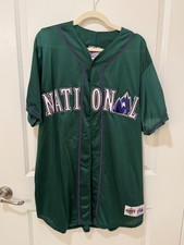 Vintage Majestic 1998 MLB All-Star Game Colorado, NL Piazza #31 Mets jersey 2XL picture
