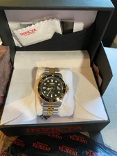 Invicta Pro Diver Automatic 42mm Two-Tone Black Dial Men's Watch 30094 - Exc Con picture
