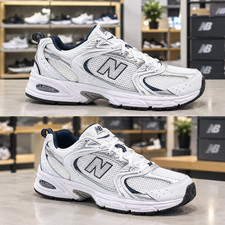 BIG SALE 25% -- New. Balance Lifestyle 530 White & Natural Indigo Shoes Men picture