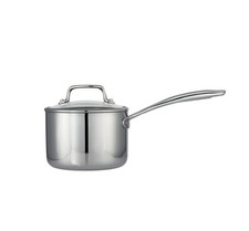 Tramontina Tri-Ply Stainless Steel 2-Quart Small Sauce Pan &Glass Lid picture