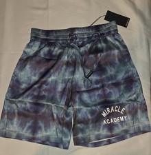 Nahmias Miracle Academy Silk Tie-Dye Men's Shorts S Drawstring Pockets New W/Tag picture