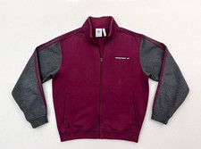 adidas Originals Men’s M Vintage Y2K Burgundy Gray Colorblock Track Jacket picture