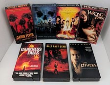 Vintage VHS Cassette Horror Movie Lot ~ Cabin Fever, Wrong Turn, Plus +++++ picture