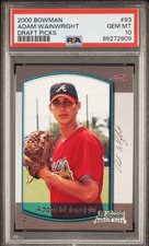 ADAM WAINWRIGHT RC 2000 Bowman Draft #93 PSA 10 Cardinals Future HOF⚾️🏆 picture