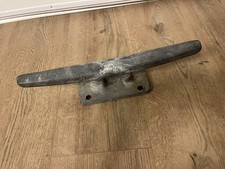 Large Antique Galvanized Dock Mooring Cleat 14.75 Heavy Duty Boat Ship Pier 10lb picture