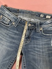 Miss Me Y2K Low Rise Bootcut Jeans Size 28 Fleur de Lis picture