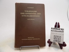 Courant Vorlesungen über Differential und Integralrechnung Zweiter Band Calculus picture