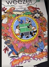 NEW Weezer Seattle WA Sept 13 2026 The Gathering Tour Poster picture