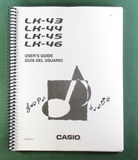 Casio LK-43 Instruction Manual: 44 Pages Coil Bound & Protective Covers picture