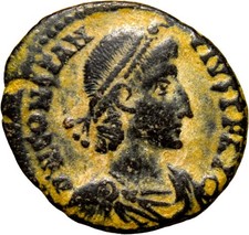 Attractive Constantius II. AD 337-361. Æ Half Centenionalis Spearing War Horse picture