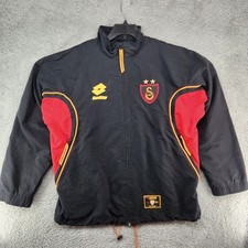 Galatasaray Football Soccer Track Jacket 2001 2002 Lotto Black Mens Size XL picture