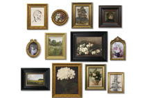 12 Pcs Vintage Picture Frame Set for Gallery Wall — Antique Gold & Brass, Sizes picture