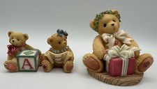 Three Cherished Teddies Enesco Figurines Great Condition Vintage 1900s picture