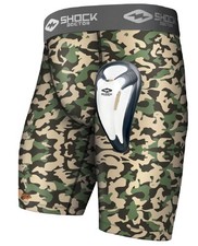 BOGO Shock Doctor Adult Compression Short w/Flex Cup Camo med buy 1 get 1 fre picture