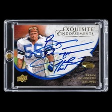 Brian Bosworth Endorsements Upper Deck Exquisite Autograph /35 RARE Seahawks picture