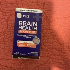 Qunol Brain Health Focus Plus Supplement 60 Tablets 05/27 picture