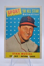 1958 Topps #476 Stan Musial (GUM STAIN) picture