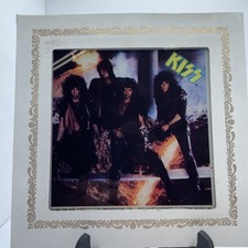 VTG KISS 1985 Animalized Carnival Mirror  6 X 6 INCHES Fair Prize picture