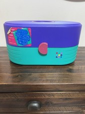 VTG Original Caboodles Makeup Storage Carrying Case Multicolor  90s EUC picture