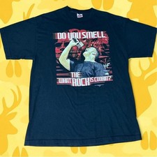Vintage 2000 WWF The Rock Wrestling T-Shirt Y2K Era XL picture