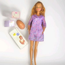 2002 Mattel Barbie Happy Family Pregnant Midge Doll Baby WITH Belly & Baby Lot picture