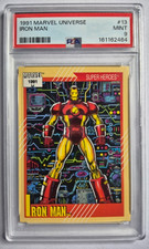 1991 Marvel Universe #13 Iron Man Anthony Tony Stark Avengers Mint PSA 9 picture