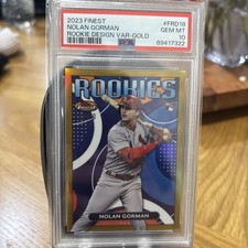 Topps 2023 Finest Nolan Gorman Rookie Design VAR-GOLD picture