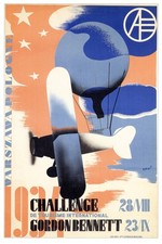🌟 1934 Challenge Gordon Bennett Poster - 16x24” Premium Art Print 200GSM 💎 picture
