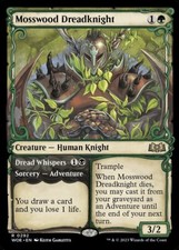 MTG Magic the Gathering Mosswood Dreadknight (292/475) Wilds of Eldraine LP picture